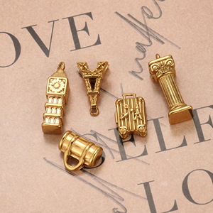 Dijes de Edificios Famosos del Mundo en Acero Inoxidable, Pilar Romano, Big Ben, <span class=keywords><strong>Torre</strong></span> <span class=keywords><strong>Eiffel</strong></span>, Colgantes para Hacer Pulseras y Collares - Product Image 5