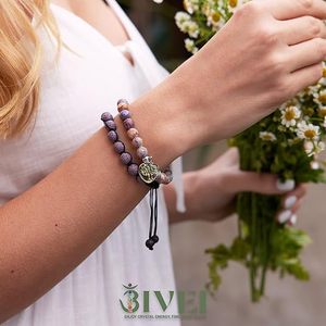 8Mm Dung Nham Đá Tinh Dầu Biển Trầm Tích Đá Quý Đính Cườm Vòng Đeo Tay Yoga Thiền Đá Bãi Biển Quyến Rũ Vòng Đeo Tay Thiết Lập Cho Phụ Nữ - Product Image 6