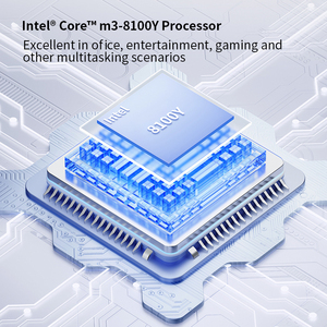 Nuovo Laptop 2-in-1 da 10.1 Pollici con Schermo Touch HD e Tastiera Compatibile con Intel M3-8100Y per Affari e Istruzione - Product Image 2