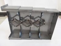 Couvercle de protection de bouclier de protection de soufflet télescopique en acier accessoire de machine CNC