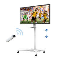 Soporte de TV Motorizado con Altura Ajustable, Carro de TV Eléctrico con Control Remoto y APP, Estructura de Acero Laminado en Frío, Carro de TV Móvil