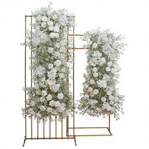 Décorations de <span class=keywords><strong>mariage</strong></span>, fleurs artificielles, arche de présentation pour vitrine, support en fer, toile de fond, rangée de fleurs suspendues Gypsophile, modèle 53 Décor - Product Image 1