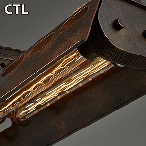 Lampada a Sospensione Rettangolare in Ferro Stile Loft Retrò, Lampadario Industriale Vintage in Metallo <span class=keywords><strong>per</strong></span> Cucine e Bar - Product Image 4