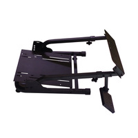 Support de volant de simulation pliable et réglable pour simulateur de course, compatible avec Logit G27 G29 Thrust T300RS T500RS, pédales non incluses
