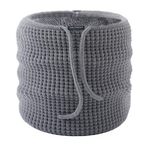 Calentadores de Cuello Acrílicos de Invierno 2025 <span class=keywords><strong>para</strong></span> Hombre y Mujer, Forrados de Felpa, Tejidos, Gruesos, con Cordón Ajustable, <span class=keywords><strong>Bufanda</strong></span> - Product Image 1