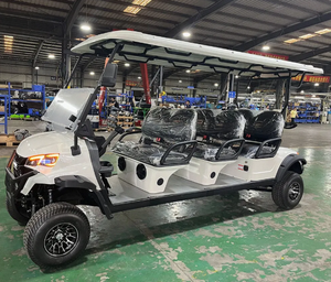 รถกอล์ฟไฟฟ้าแบบใหม่จากผู้ผลิต OEM ตัวถังเตี้ย 6 ที่นั่ง แบตเตอรี่ลิเธียม 24V 5KW รับน้ำหนักได้ 300 กก. 54 หลุม - Product Image 5