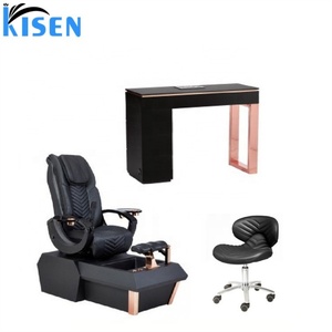Kisen Luxury Technician Master Staff Chair Comfortable Cheap <b>Stool</b> <b>with</b> <b>Wheels</b> for Pedicure Spa Chair Manicure Nail Table Use - Product Image 1