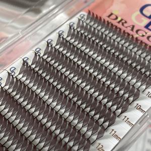 Extensiones de Pestañas Personalizadas Super Matter Black Comic Spire Full Volume 15-20mm Mix Anime C D Promade Fan Manga - Product Image 2