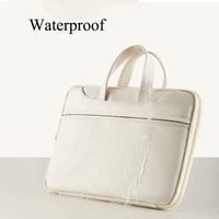 Housse pour ordinateur portable en cuir PU imperméable pour ordinateurs portables de 11/13/14/15,6/16 pouces, sac pour ordinateur portable antichoc avec plusieurs poches