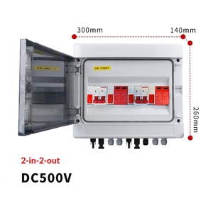 300x140x260mm PV Combiner Box Two-in-two-out DC500V Solar Junction Box Enclosure Photovoltaic distribution box - Product Image 2