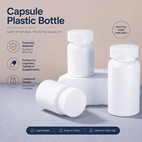 Bouteille en plastique vide écologique de 100 ml, 120 ml, 150 ml, portable, avec bouchon à vis, pour le conditionnement de bonbons et de pilules