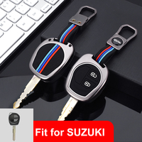 Coque de clé en Silicone en alliage de Zinc étui de couverture de clé de voiture protecteur de porte-clés sans clé adapté pour Suzuki Jimny Swift Sx4 accessoires de clé de voiture