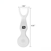 Support de fil dentaire réutilisable avec bobine de recharge de 30 m, distributeur de fil dentaire auto-coupant, manche multicolore, cure-dent pour voyage