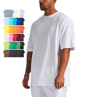 T-shirts en coton épais surdimensionnés, vierges et personnalisables, à épaules tombantes, taille US, vente en gros à prix d'usine, fournisseur de vêtements populaires