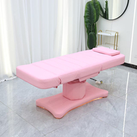 Lit de cils électrique incurvé de luxe, lit d'extension de cils électrique, ensemble de mobilier de salon de beauté, ensemble de lit de broderie de cils cosmétique