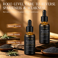 Suero para el Crecimiento del Cabello de Marca Propia de 30 ml con Romero, Biotina y Cafeína, Suero Natural para el Cuidado del Cuero Cabelludo a Base de Granos, Unisex