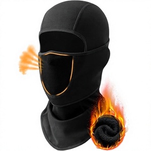 Masque Balaclava Unisexe Noir Intégral Respirant Imperméable Extérieur Spandex Polyester Couleur Unie Décontracté Couvre-tête Adulte - Product Image 1