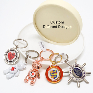 Customized 3d Metal Keyrings, Keychains with Float <strong>Ring</strong> or Anchor, with Branding Katana Keychain Metal Oval Metal Keychains - Product Image 6