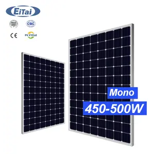 EITAI CEC ใบรับรอง Jinko เดียว500วัตต์แผงเซลล์แสงอาทิตย์400วัตต์450วัตต์500วัตต์โมโนแผงเซลล์แสงอาทิตย์ที่มีราคาที่ดี