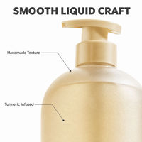 Savon liquide au curcuma en flacon pompe Nettoyant corporel Logo personnalisé