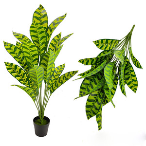 <span class=keywords><strong>Piante</strong></span> Artificiali Decorative da Interno con 18 Foglie, 62cm, Bonsai Artificiale all'Ingrosso per Casa, Hotel, Ristorante - Product Image 4