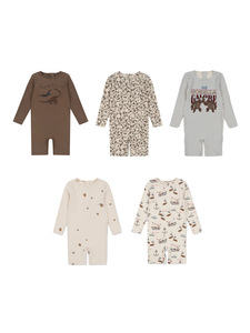 Combinaison <span class=keywords><strong>de</strong></span> <span class=keywords><strong>bain</strong></span> pour bébé, manches longues, fermeture à boutons au dos, imprimé mignon <span class=keywords><strong>de</strong></span> dessin animé Gorilla et dinosaure, combinaison d'été pour bébés garçons et filles - Product Image 3