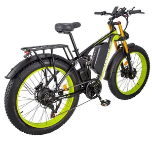 US Warehouse Free Shipping Enduro E-Bike 2000W Motor 23AH Battery 2 Wheel Drive 26"x4.0" Fat Tire Dual Motor Electric Bike