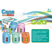 Nouveau design de jouet de puzzle rotatif pour enfants, mini puzzle magique de décompression, cubes anti-stress, couleur personnalisée, plastique
