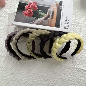 Bandeau tressé torsadé pour femme – Polyvalent et <span class=keywords><strong>simple</strong></span>, élégant et tendance, accessoire de coiffure pour le lavage du visage - Product Image 4