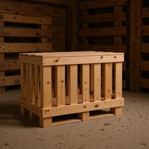 Fumigasyonsuz Masif Ahşap Ambalaj Kutuları Üreticisi Doğrudan Satış Lojistik Devir Kutuları Tarım Kullanımı Dikdörtgen - Product Image 4