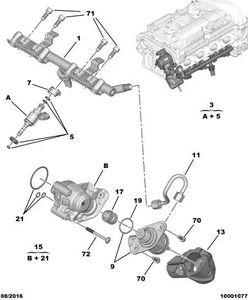1984H7 Original 1.6T pour <span class=keywords><strong>Peugeot</strong></span> <span class=keywords><strong>3008</strong></span> RCZ 308CC Citroen DS5 C4L Injecteur de Carburant Buse 207CC 308SW C4 Sept Trous D'injection De Carburant - Product Image 6