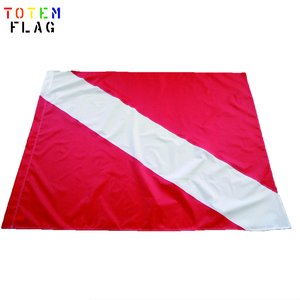 Nhỏ Trung Lớn Canvas Red Lặn Cờ Với Sọc Trắng - Product Image 4