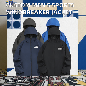 户外防水防风轻便风衣男女通用帆船外套可定制设计 - Product Image 2