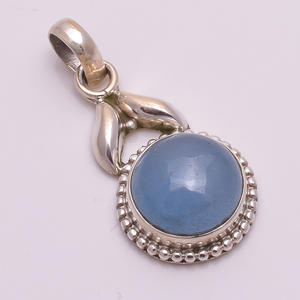 จี้เงินแท้ 925 แบบกําหนดเอง, จี้อัญมณีลาบราดอร์ไทต์ธรรมชาติ, ผู้ส่งออกเครื่องประดับอัญมณีเงินโบราณ - Product Image 6