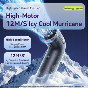 Handheld Pocket Portable <b>Mini</b> High Speed Digital Display <b>USB</b> Turbo <b>Fan</b> Bladeless Wearable Silent Private Mold Wholesale - Product Image 3