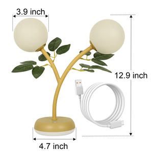 Lámpara Lunar LED de Doble Cabezal Recargable, Lámpara de Mesa de Doble Uso, Lámpara de Noche Creativa para Dormitorio Infantil, Opción Enchufable - Product Image 6