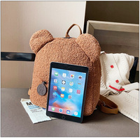 Sac à dos personnalisé en peluche ourson cartable mignon pour enfants mini sac à dos en peluche