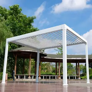 Clearview 알루미늄 방수 Bioclimatic 정원 외부 현대 고품질 전망대 옥외 Pergola 수동 Pergola