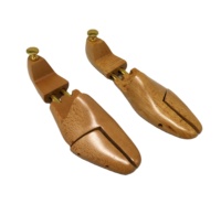 Chaussure réglable Arbre en bois de hêtre vernis Deux tubes Chaussure Civière en cuir Chaussures Bottes Baskets