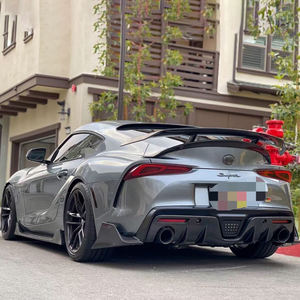 ชุดบอดี้คิทสไตล์คาร์บอนไฟเบอร์กระโปรงขอบข้างสำหรับเครื่องกระจายน้ำหอมสำหรับ A91 A90 Supra MKV ด้านหลังชุดปีกหลัง - Product Image 4