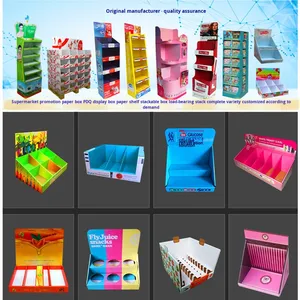 Chevron-Karton-Bodenständer, stapelbar, mit Haken, <span class=keywords><strong>PDQ</strong></span>-Displaybox - Product Image 1