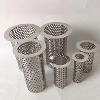 Filtre de sol perforé en acier inoxydable, panier filtrant, filtre à cheveux, passoire pour évier de cuisine, salle de bain
