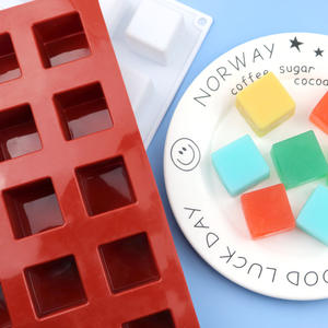 Fabricante de China, precio de fábrica, cubitos de hielo de silicona cuadrados y moldes de chocolate, herramientas para pasteles - Product Image 5