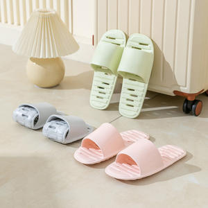 Chaussons pliables anti-fuite pour voyages d'affaires et de loisirs, parfait pour les femmes, pour la maison, les voyages, la salle de bain, antidérapants et à séchage rapide - Product Image 1