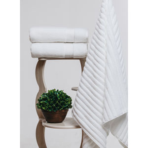 Serviettes jacquard en coton gaufré biologique Sensation haut de gamme et absorption supérieure - Product Image 3