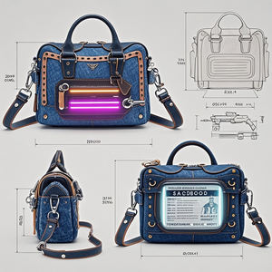 कस्टम बिल्ली एक बैग निर्माता मुद्रित ग्रेडिएंट रंगीन जानवरों के साथ विभिन्न डिजाइन - Product Image 5