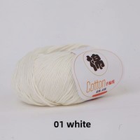 Vente en gros de fil mélangé pur coton à 10 brins pour la fabrication à la main pour le kit de matériel de boule de laine au crochet et à tricoter
