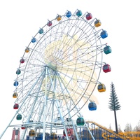Ventilateur de climatisation pour parc d'attractions, grande roue de 46 m, manège certifié CE, avec éclairage LED double face, fournisseur chinois