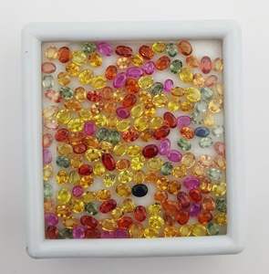 10PCs Natural Multi Zafiro Piedras preciosas sueltas Corte ovalado 18K Pulsera de oro amarillo Certificado IGI - Product Image 3