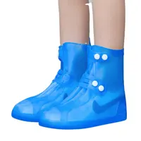 2022 Foldable वयस्क पुरुषों और महिलाओं बारिश जूते फैशन गैर पर्ची Dustproof बारिश जूते प्लास्टिक निविड़ अंधकार जूता